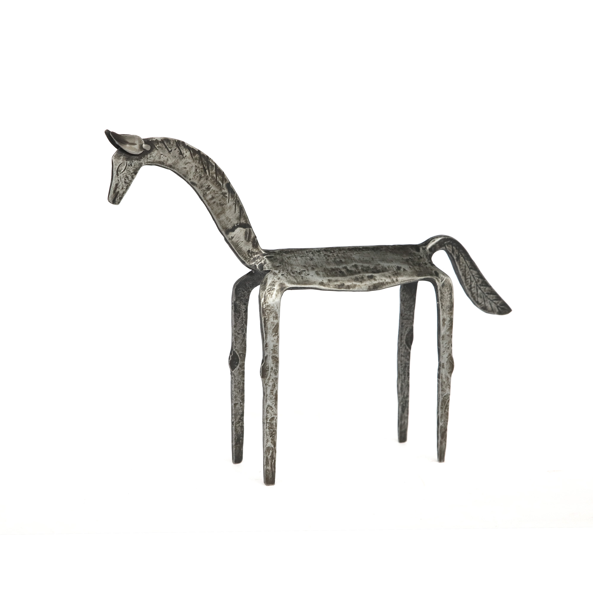 Pferdeskulptur aus Eisen M, B 26,5 cm, H 20,5 cm, T 5 cm von fischer's lagerhaus