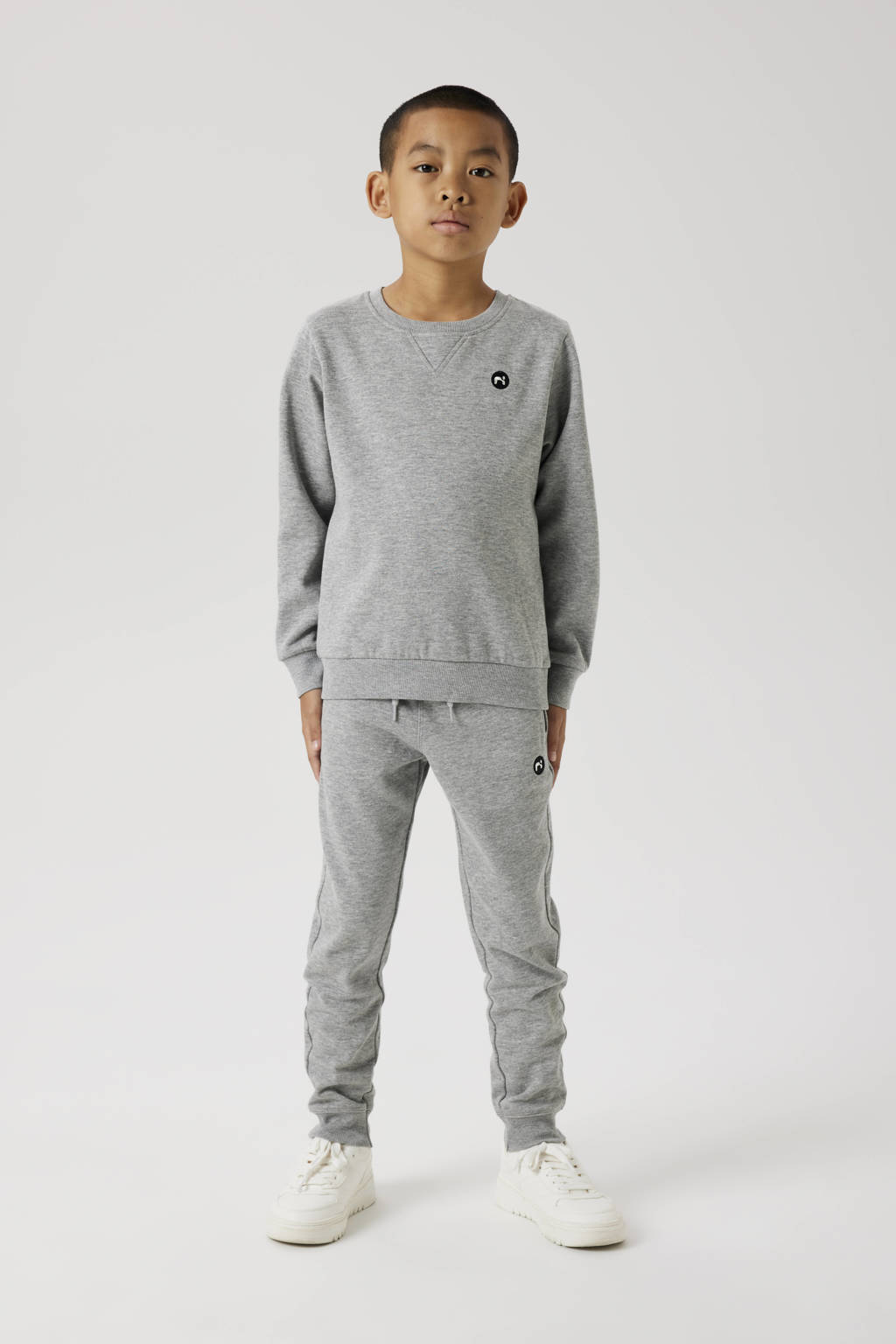 NAME IT sweater grijs melange