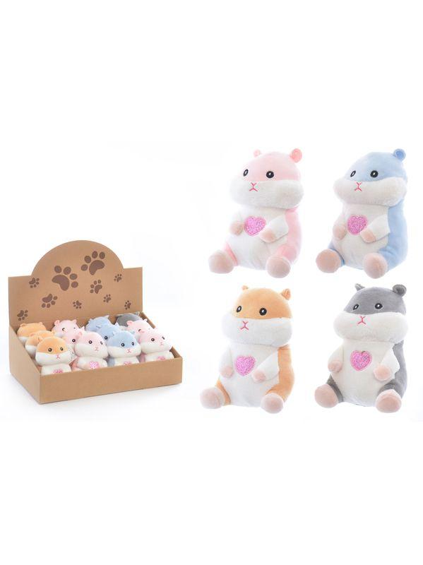 HAMSTER COEUR 14CM