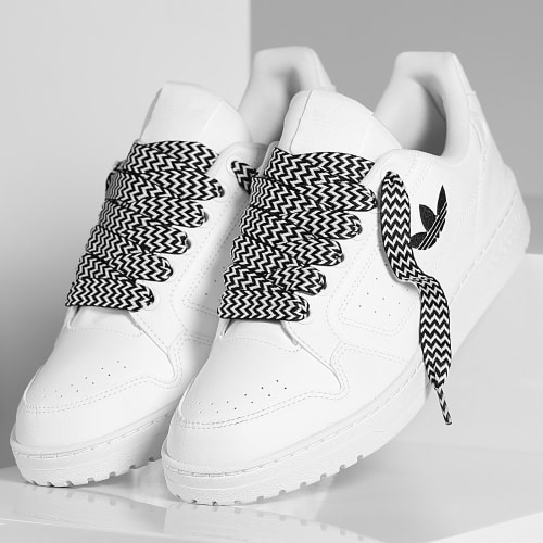 Baskets NY 90 Footwear White Core Black x Superlaced Gros Lacet Noir Blanc