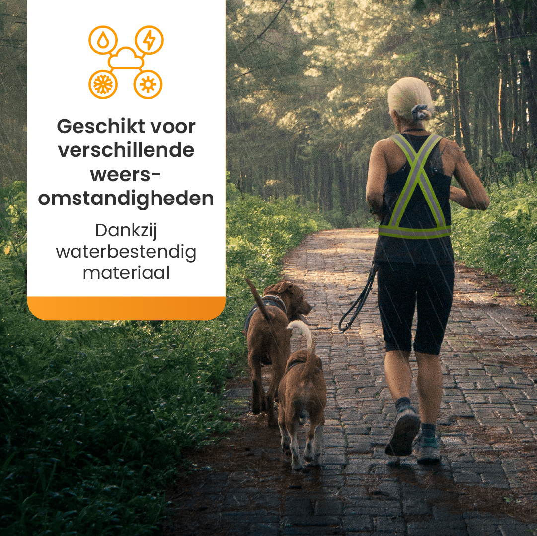 R2B Verstelbaar Reflecterend Veiligheidsvest - Geel