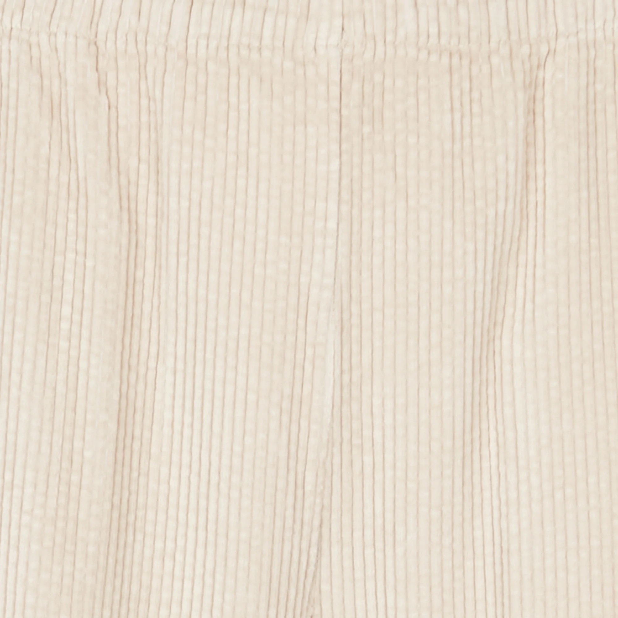 PADOW - Pantalon large taille haute en velours côtelé | Beige