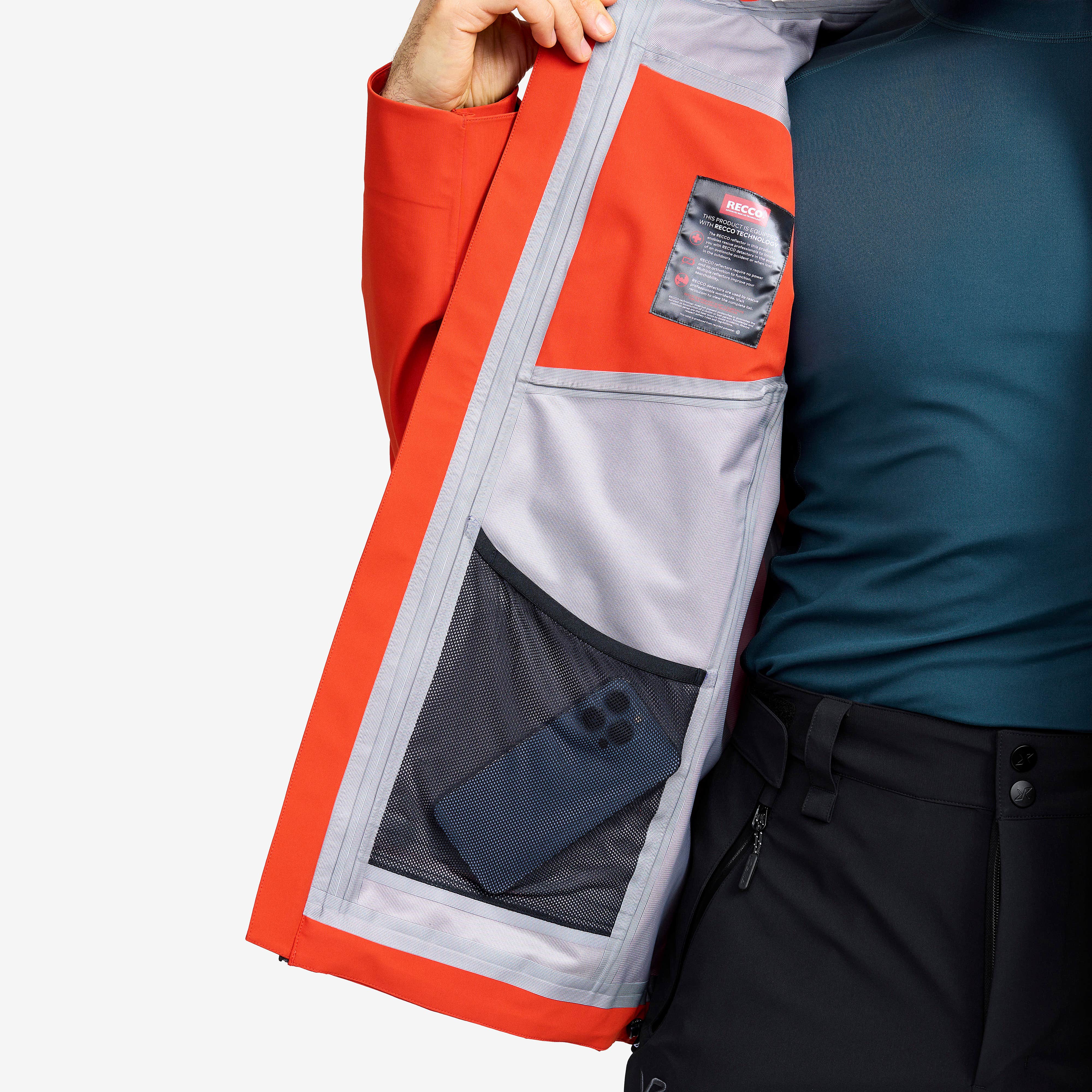 Cyclone 3L Shell Jacket Herre Pureed Pumpkin