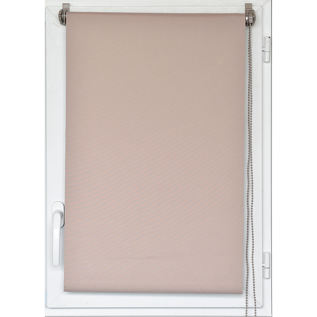 Store enrouleur occultant beige 120x180cm
