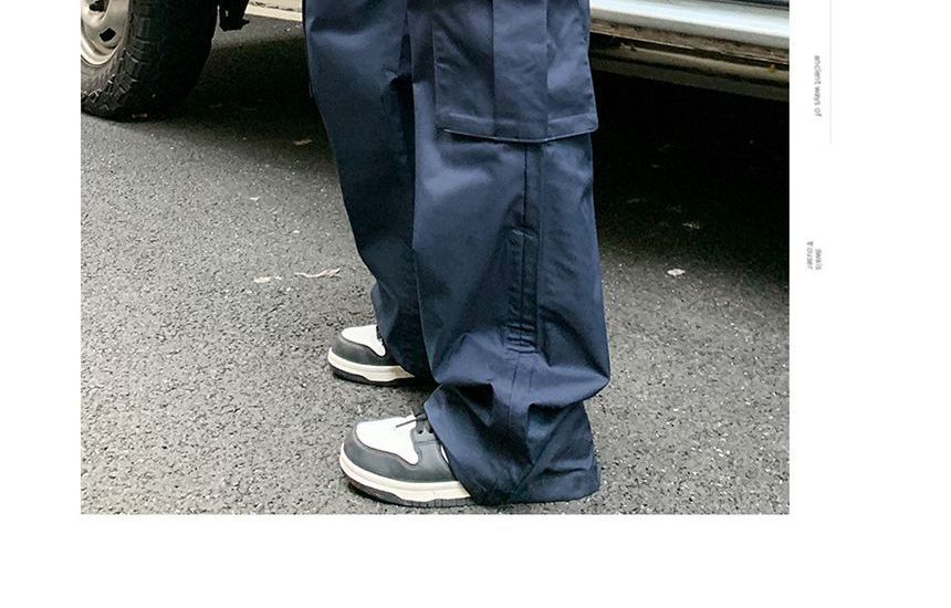 Notica - Cargobroek met trekkoord in de taille, effen en ritssluiting, losvallend model