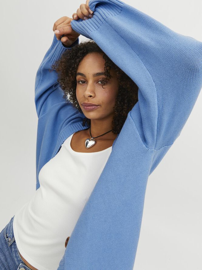 JJXX JXLEXI TWIST CARDIGAN KNIT Silver lake blue