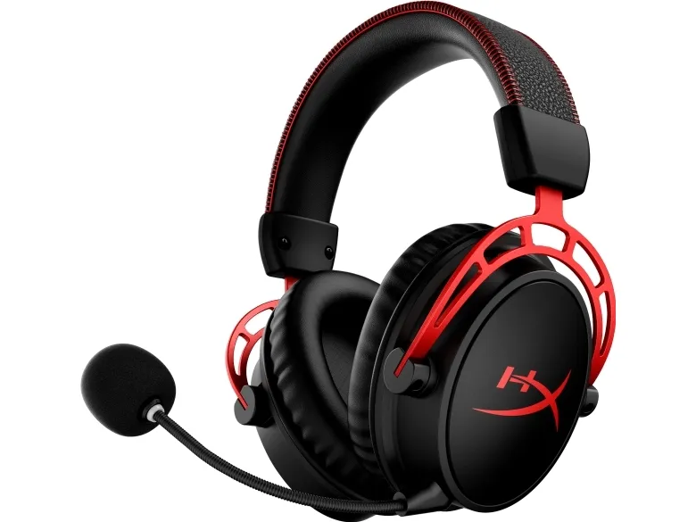 HyperX Cloud Alpha - Headset - cirkumaural - 2,4 GHz - trådløs - sort, rød - til Victus by HP Laptop 15, 16, Laptop 14, 15, 17, Pavilion x360 Laptop, Pro 290 G9 (4P5D4AA)