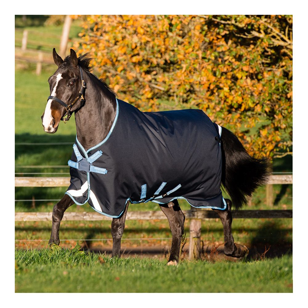 Horseware AMIGO BRAVO 12 100G - Couverture de paddock navy/turquoise/aqua/blue