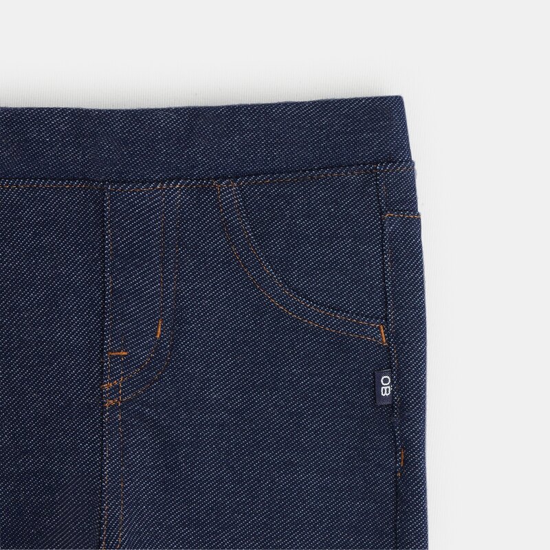 Jegging denim knitlook bleu bébé fille Bleu