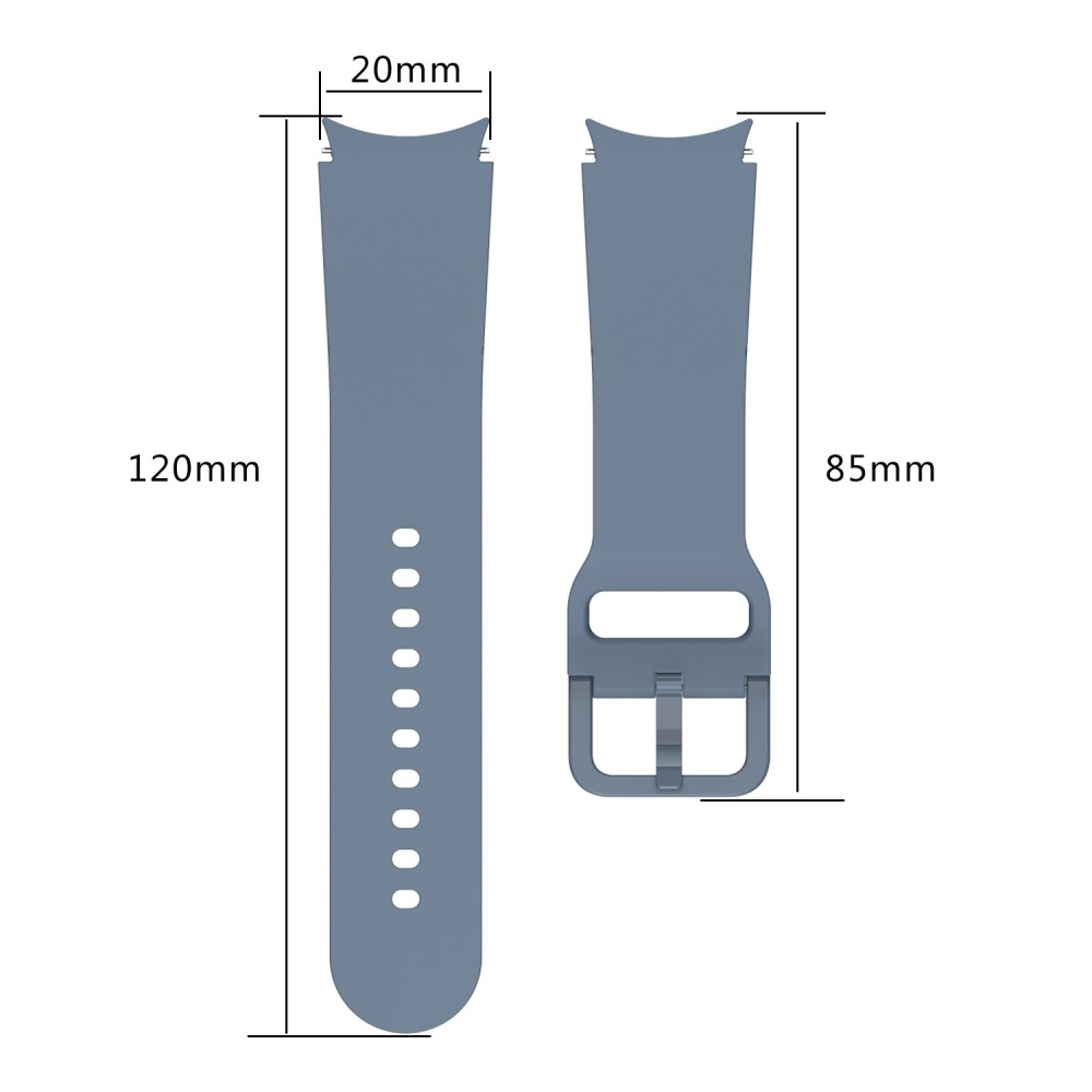 Samsung Galaxy Watch FE (40mm) Ersatz Sport Silikon Armband (Gelenkumfang: 180 - 220mm) - Blau