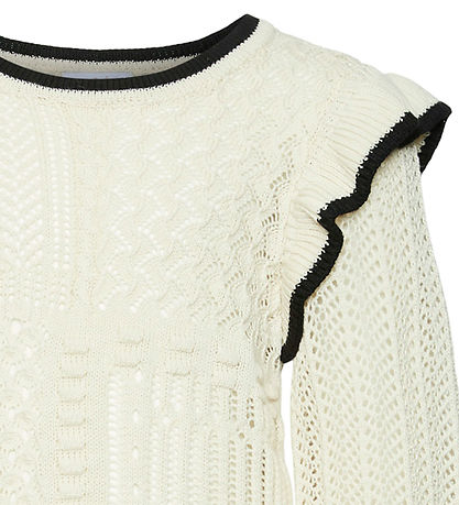 Vero Moda Girl Bluse - Strick - VmMadelyn - Birch/W. Black