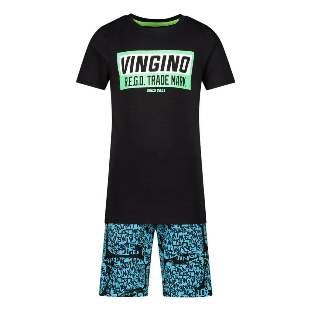 Vingino shortama WALBERTO zwart/blauw
