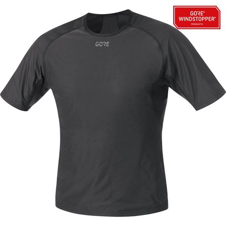 M GWS BASE LAYER Herren-Windstopper-Kurzarmshirt  black  L