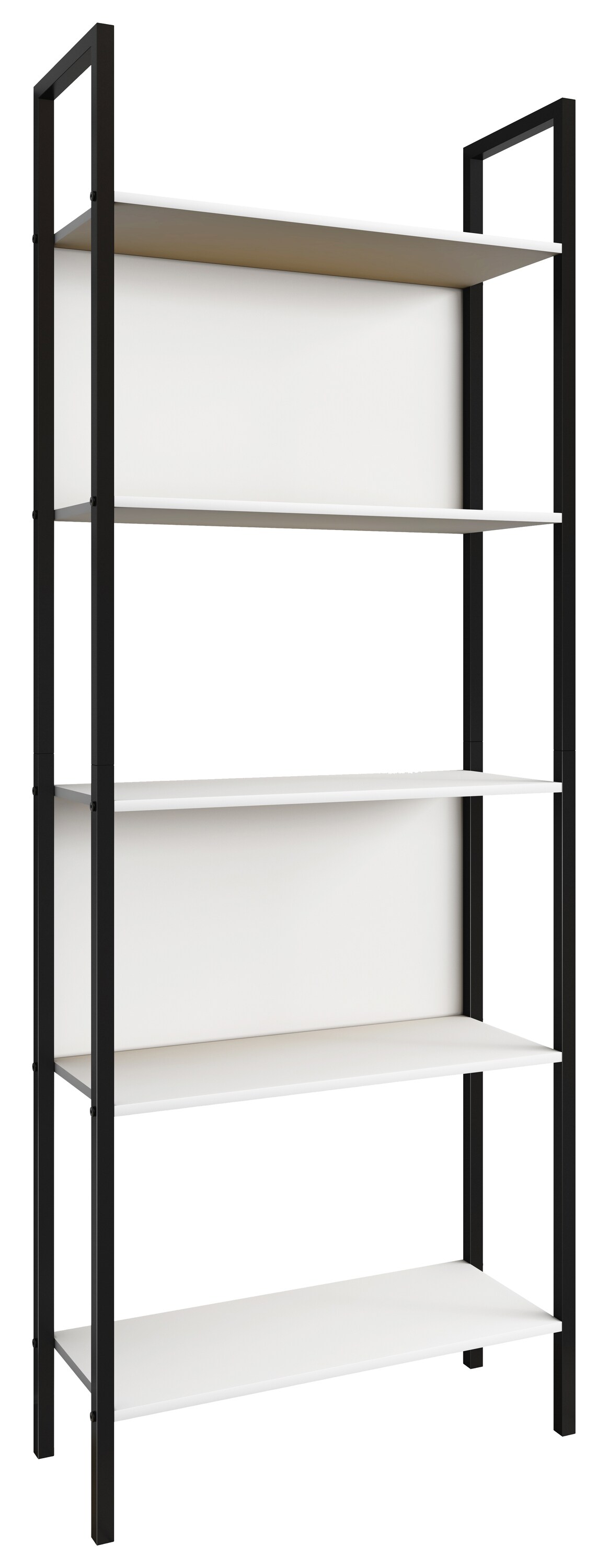 VCM Holz Metall Aufbewahrung Stand Regal Bücherregal Deko Bücher Standregal Flakos 5