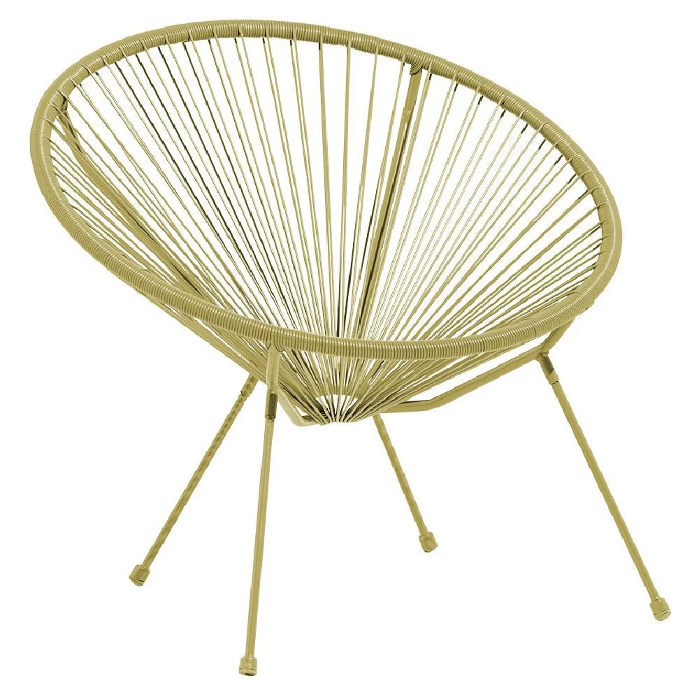 Fauteuil d'extérieur URBAN jaune ocre