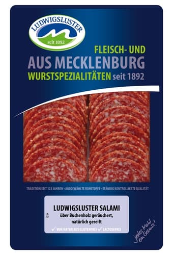 Ludwigsluster Salami in Scheiben