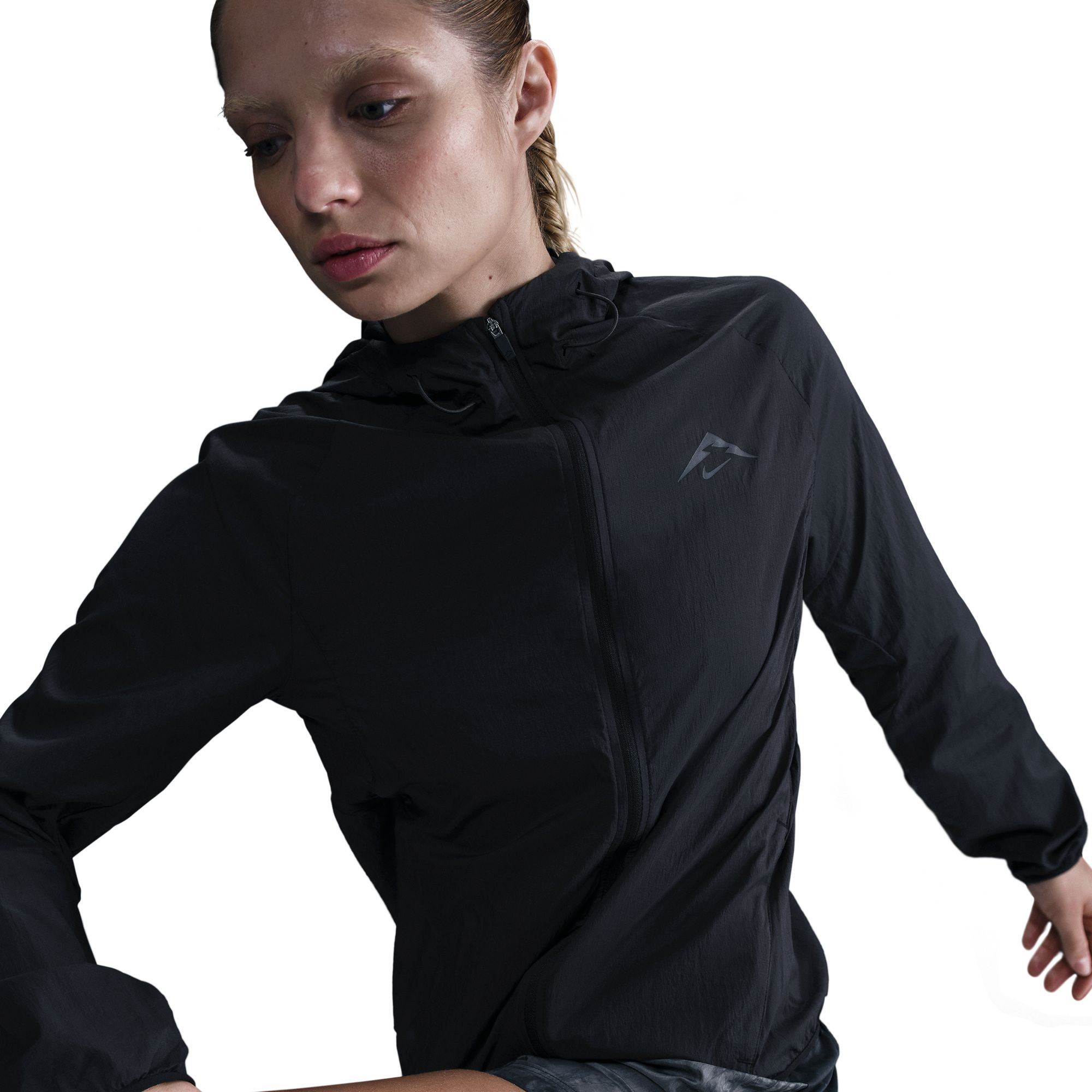 Trail Repel Running Jacket Dame 010/Black/White/Black