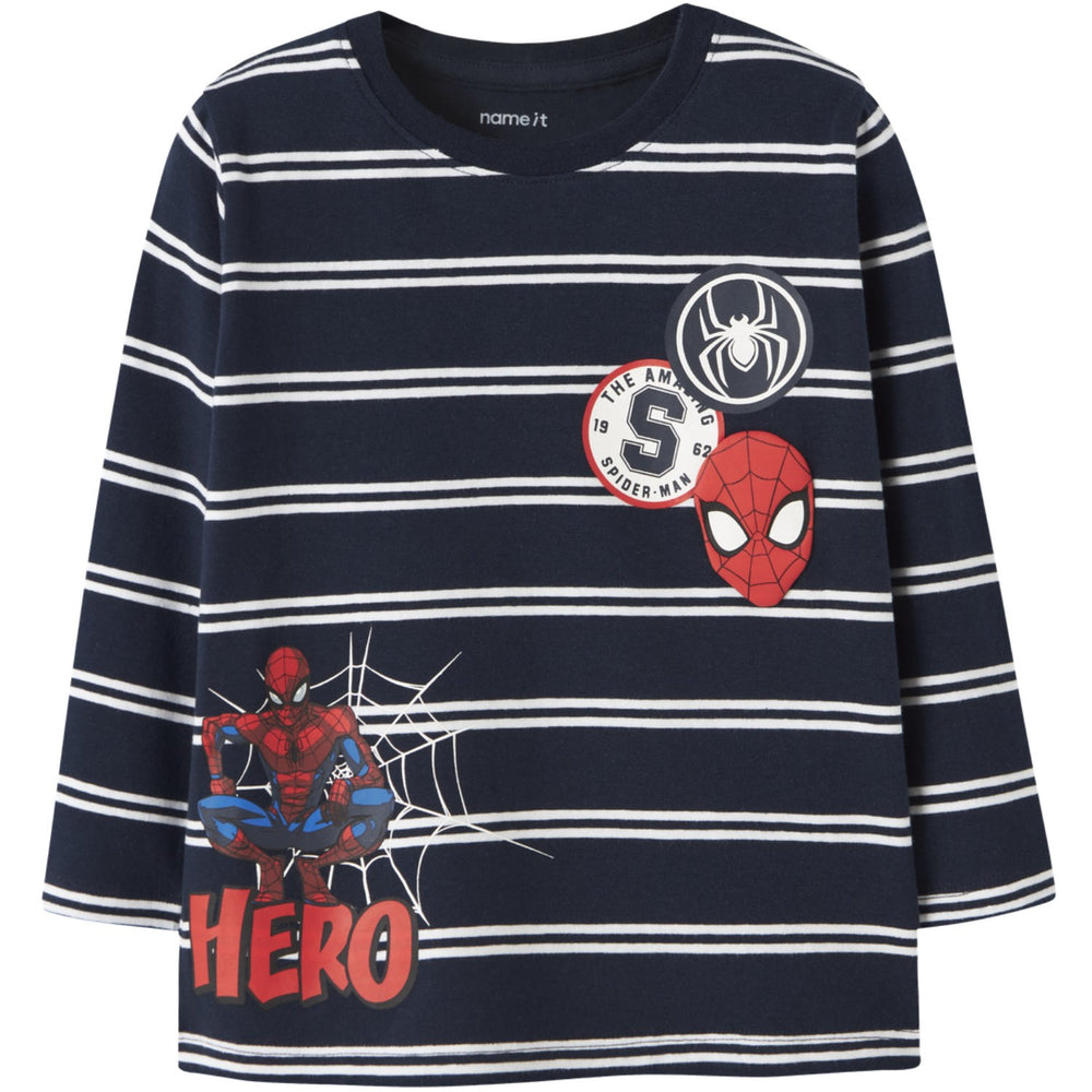 Køb Name It Navy Blazer Nmmfreman Spider Ls Nreg Top Mar