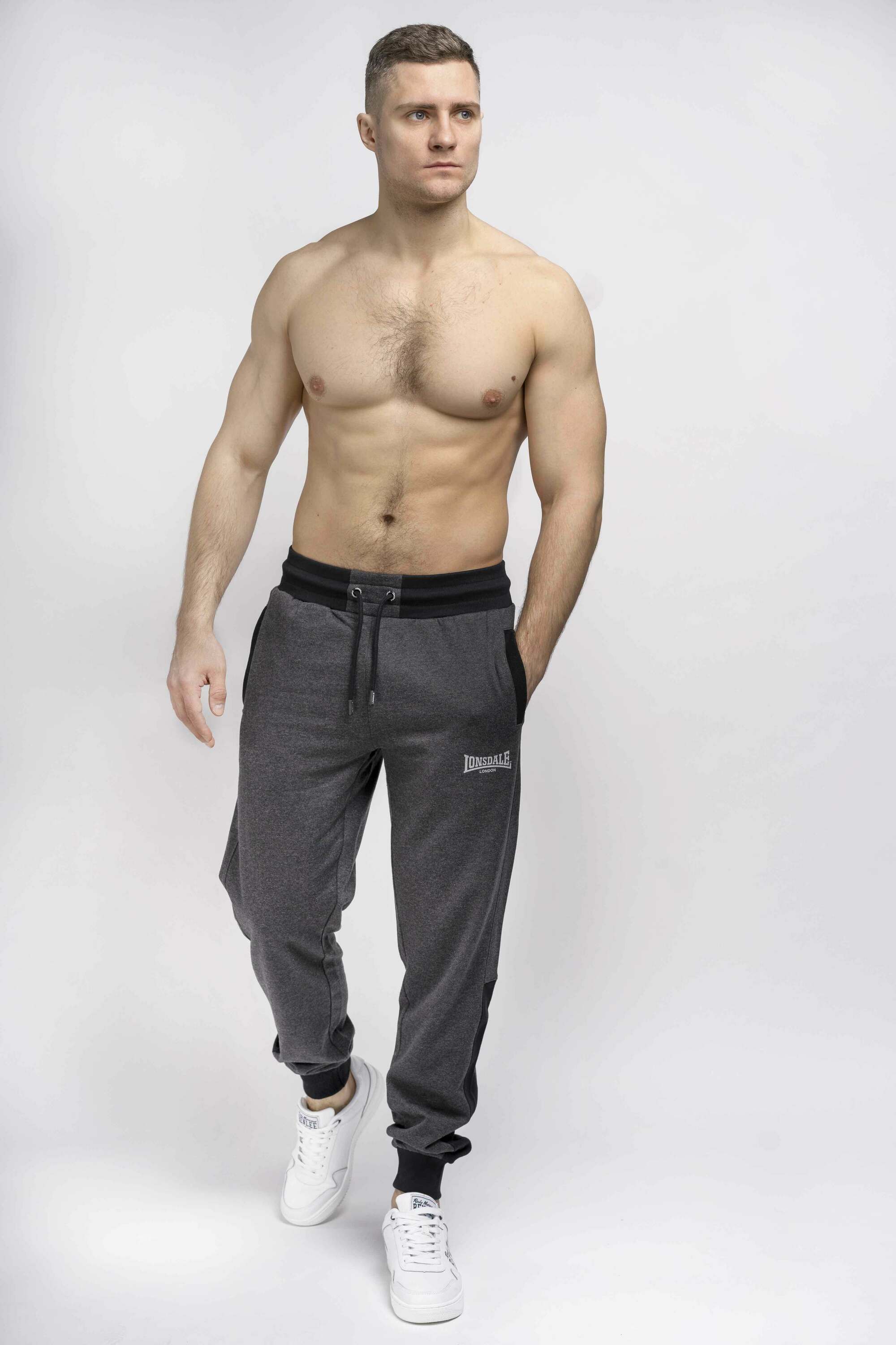 Lonsdale Herren Jogginghose schmale Passform HECKFIELD