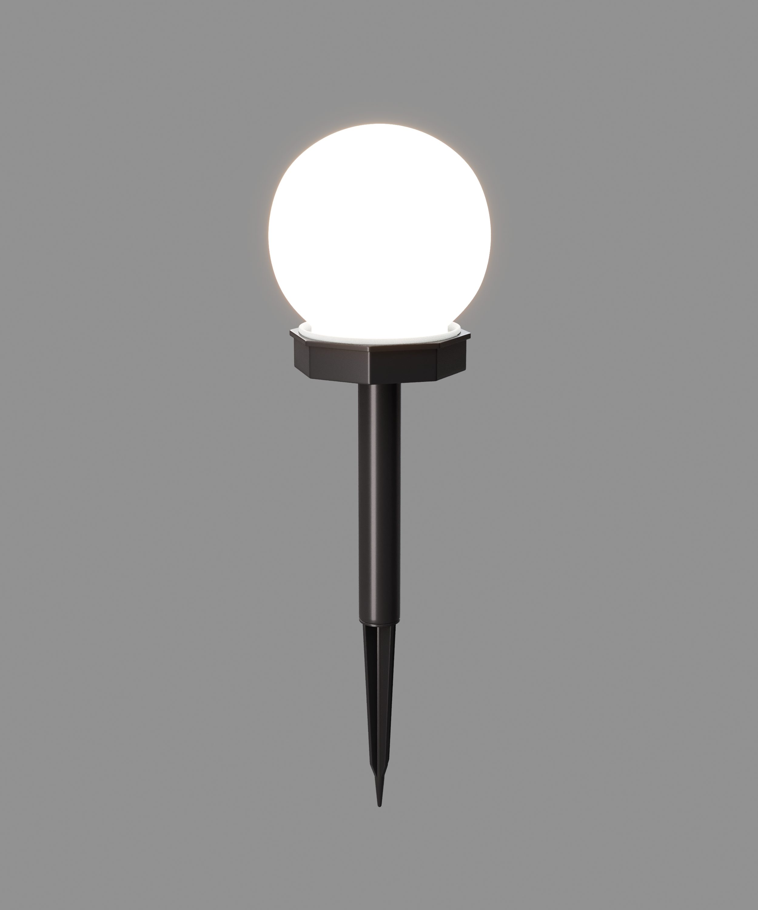 LED Solarlampe rund 10 cm 6er Set