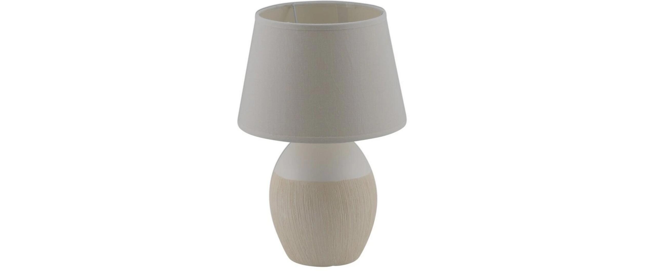 Tischleuchte «Talia» h: 31 cm WeissTischlampe aus Keramik