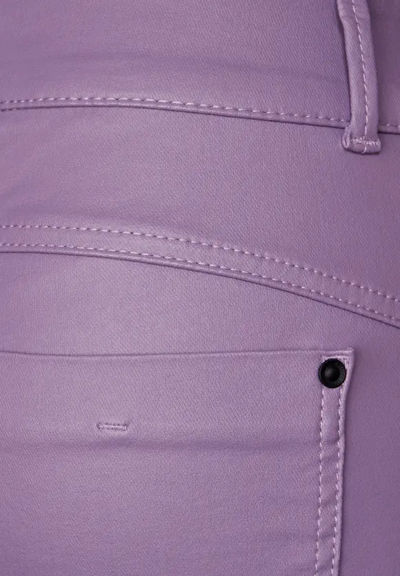 Slim Fit Hose mit Coating - dusty lupine lilac