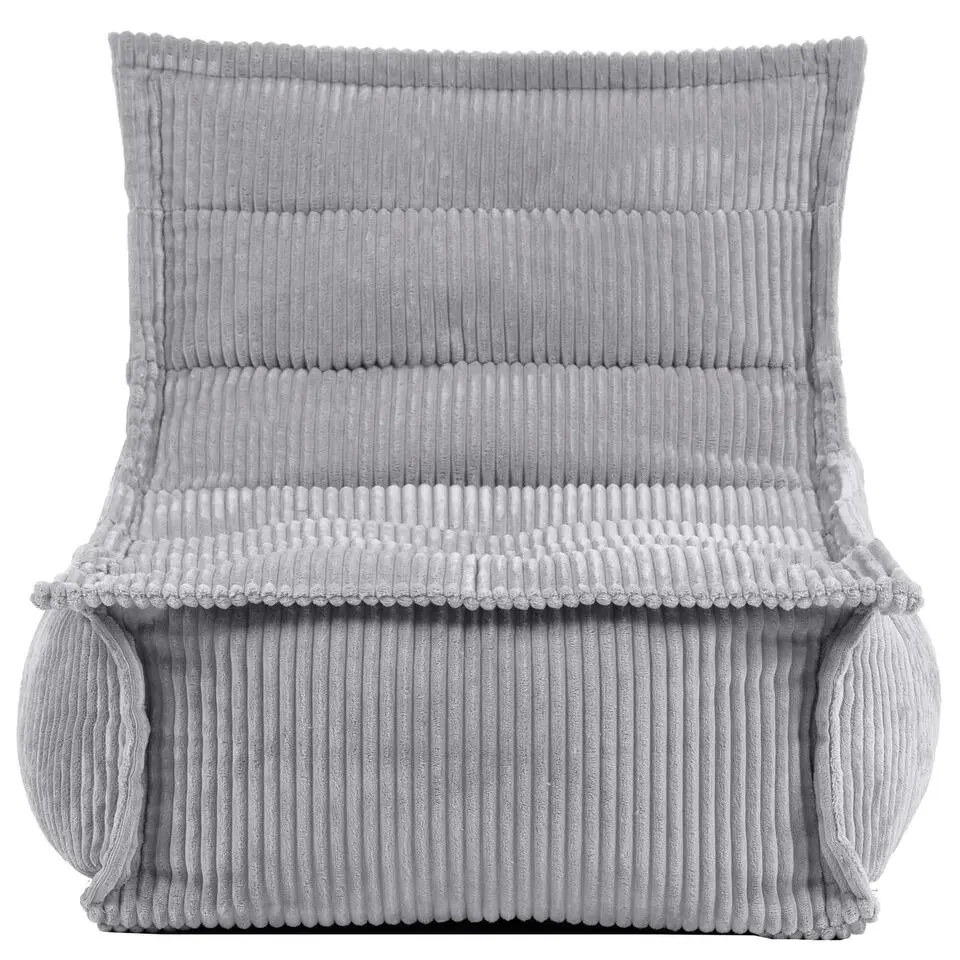 icon - Dolce Kinderzitzak Stoel - Ribfluweel Fauteuil - Grijs
