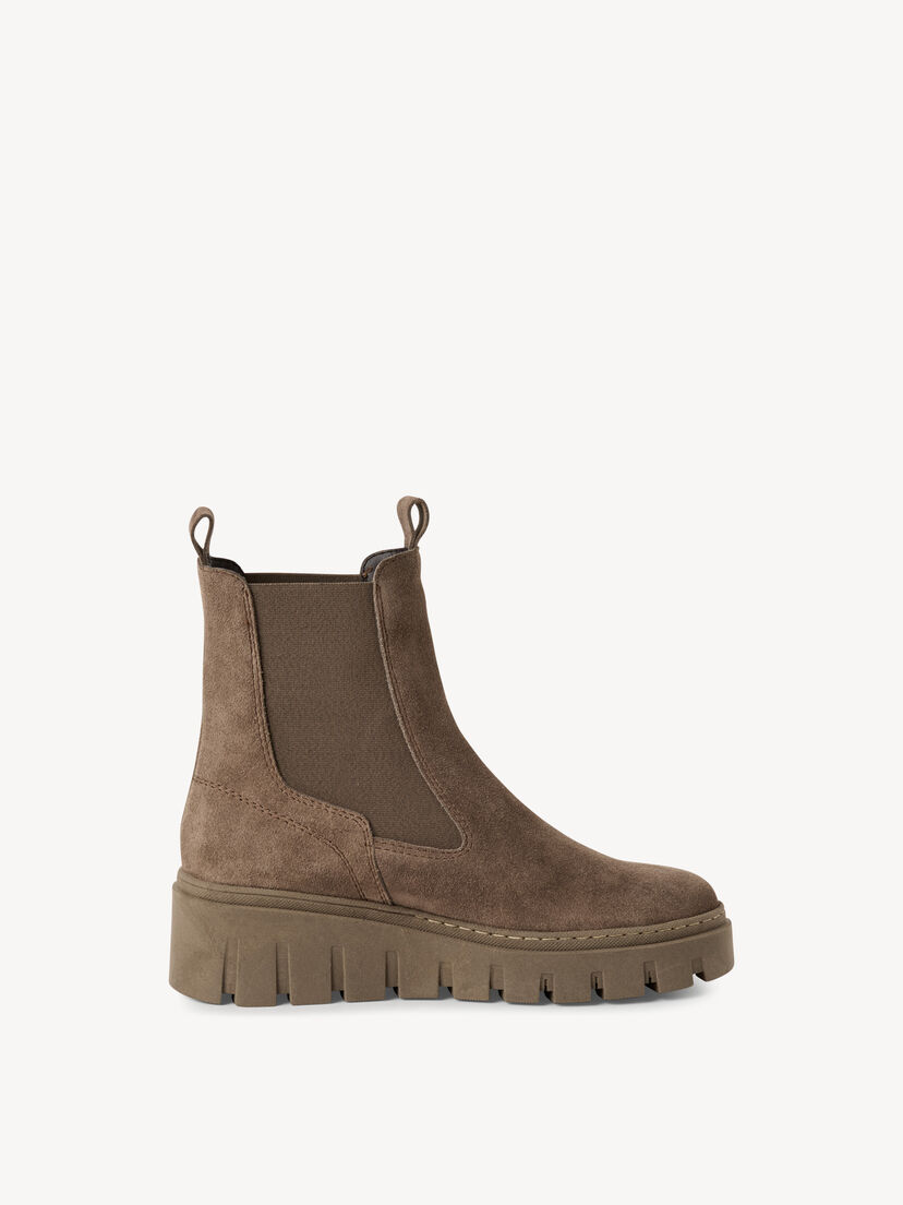 Leren Chelseaboot - beige