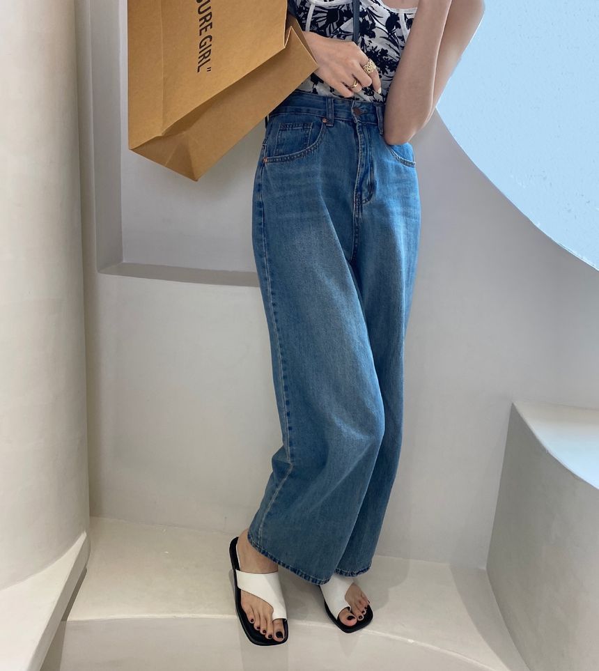 Anran - Sandalen met vierkante neus en teenlussen
