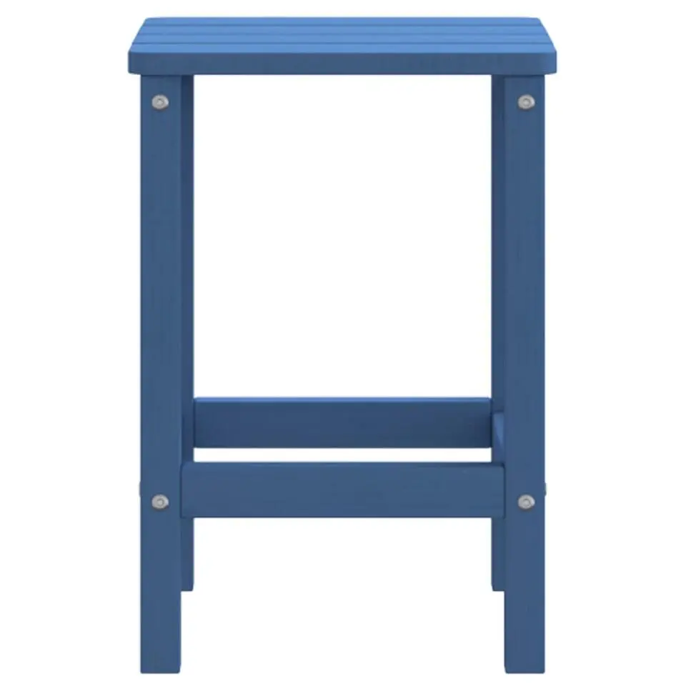 vidaXL - Tuintafel Adirondack - Vierkant - Aquablauw - HDPE - 38x38x46 cm
