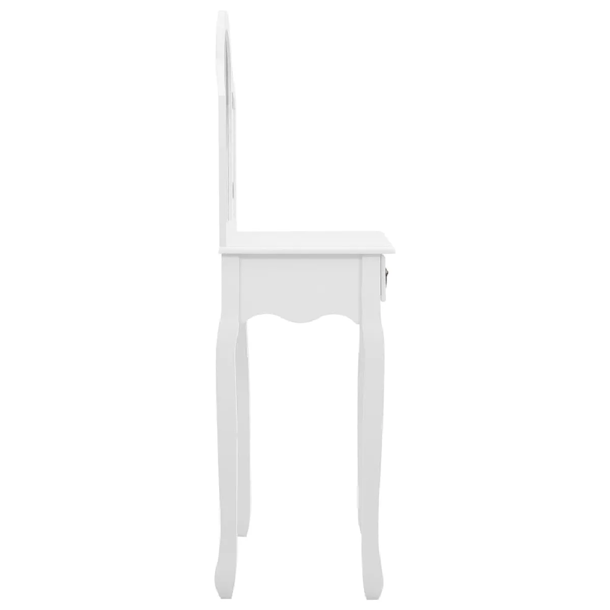 Helloshop26 Coiffeuse de luxe MDF - Blanc