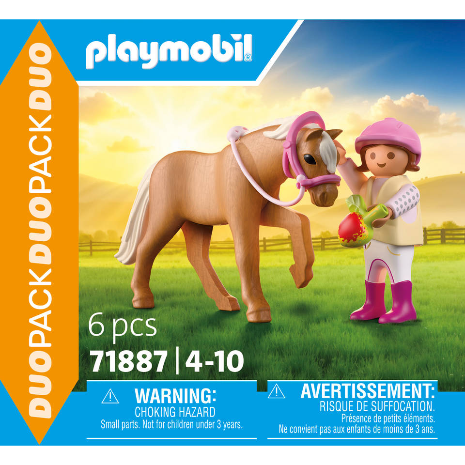 PLAYMOBIL meisje met pony 71887