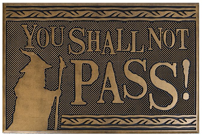 Shall Not Pass | Le Seigneur Des Anneaux Paillasson