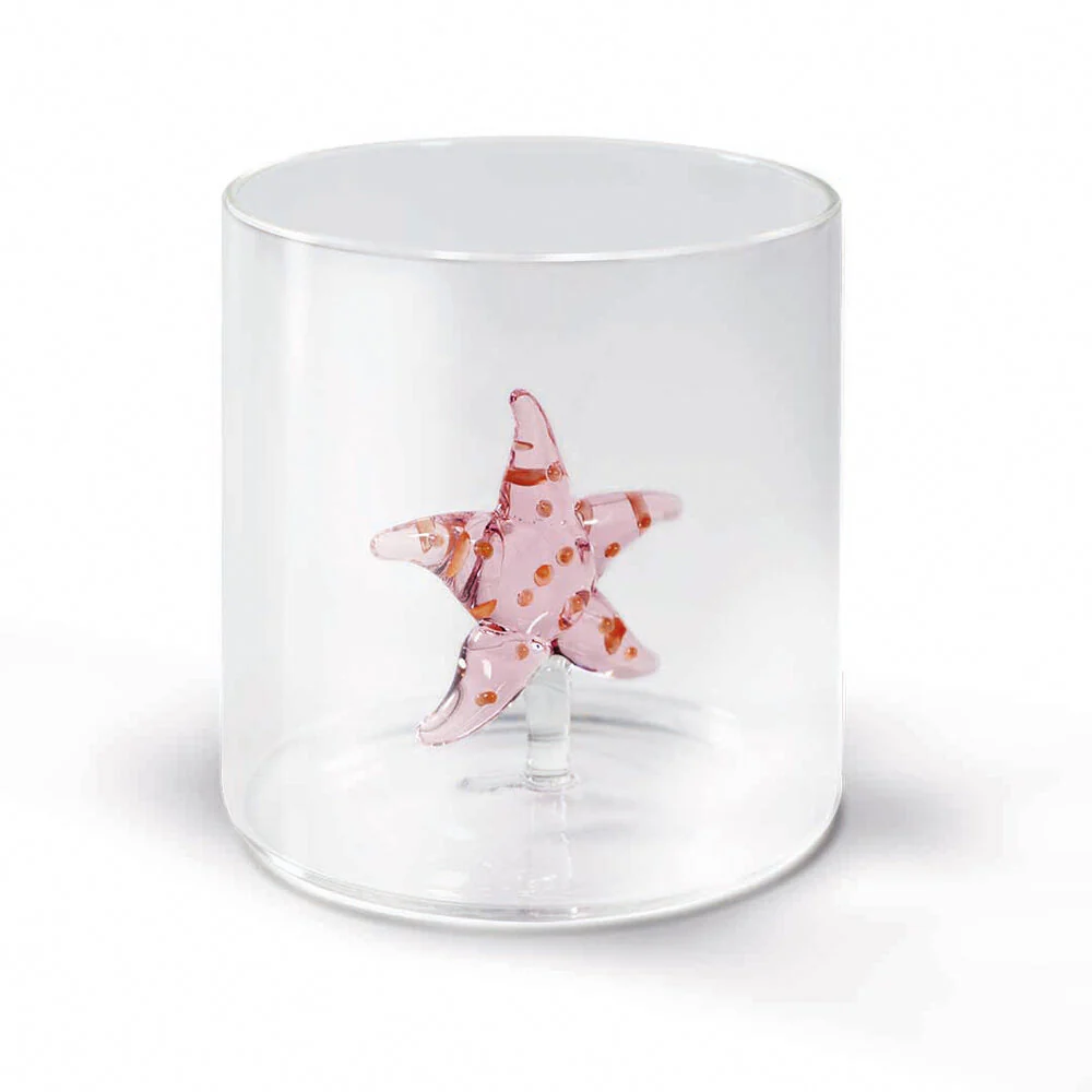 WD lifestyle  Borosilicate Glas, starfish - 250ml.
