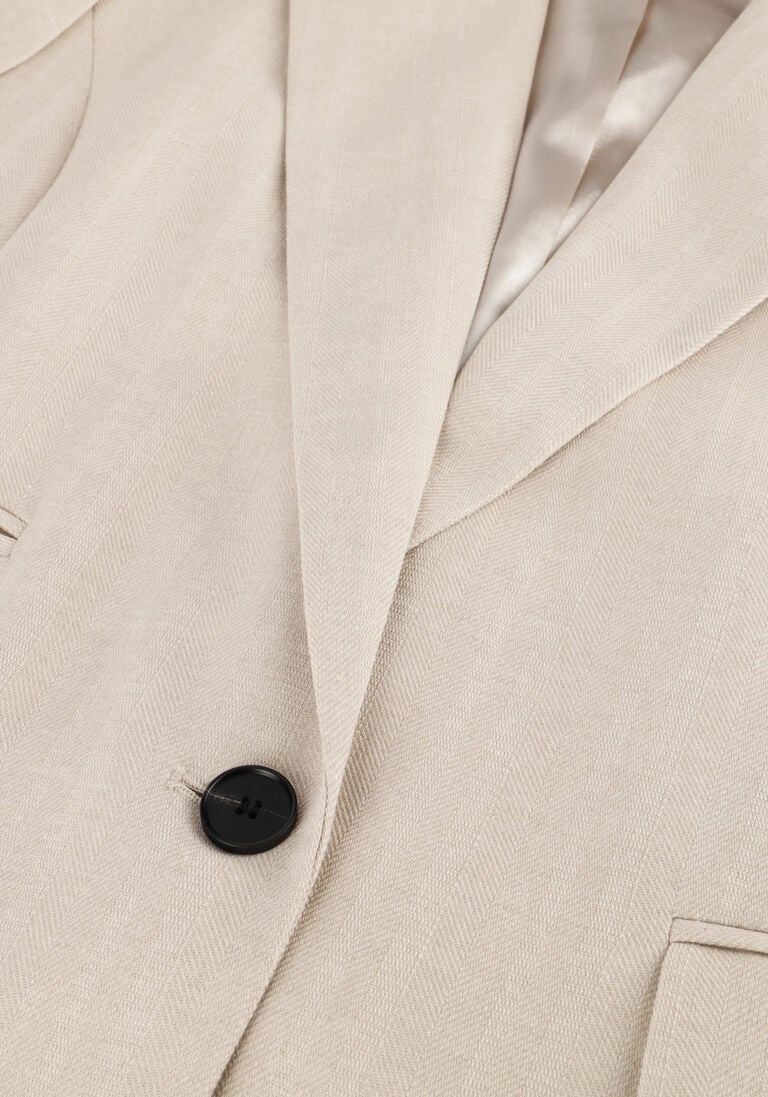 beige co'couture blazer lisacc linen wing vest