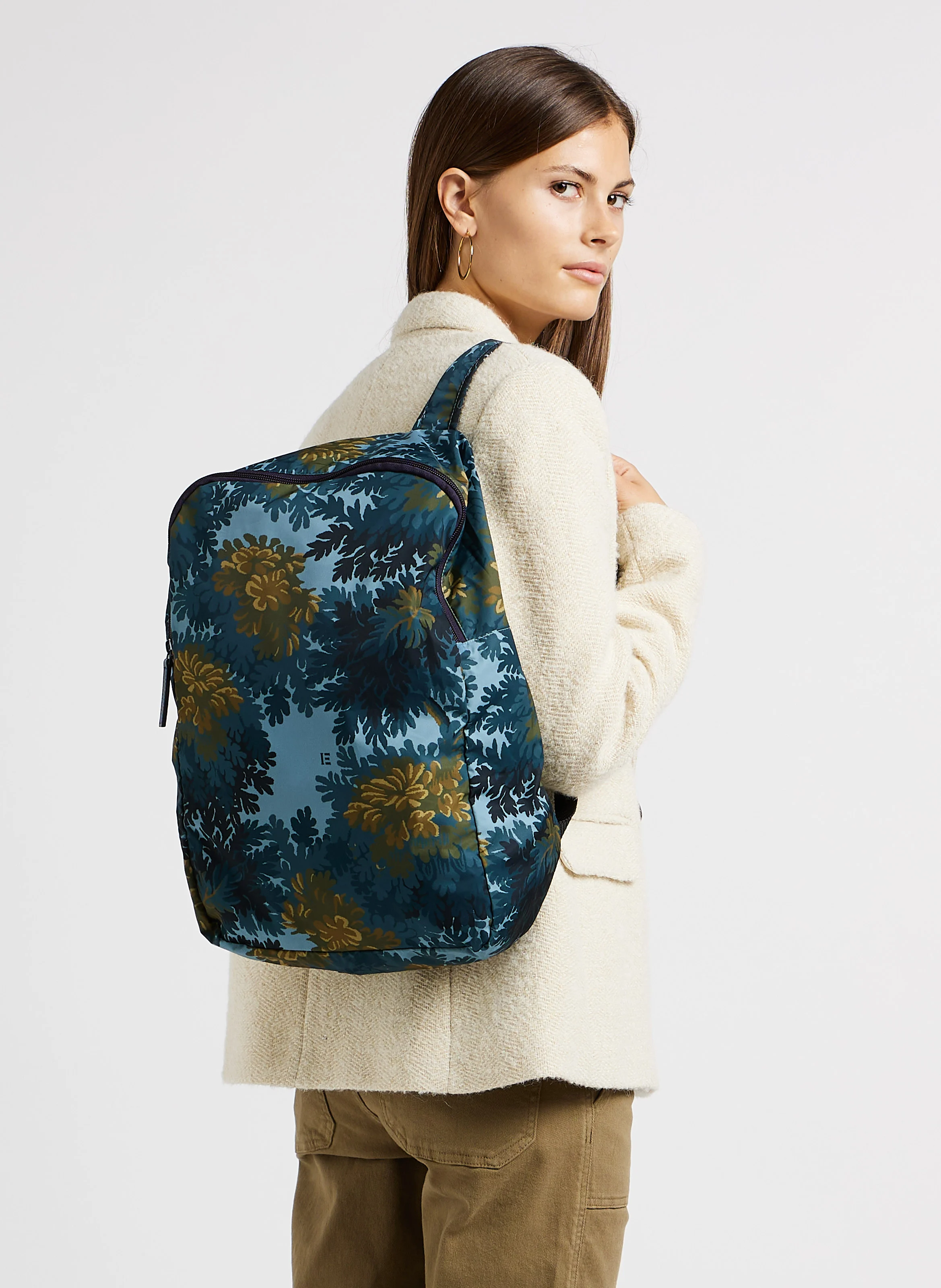 FONTAINEBLEAU - Sac à dos imprimé| Bleu