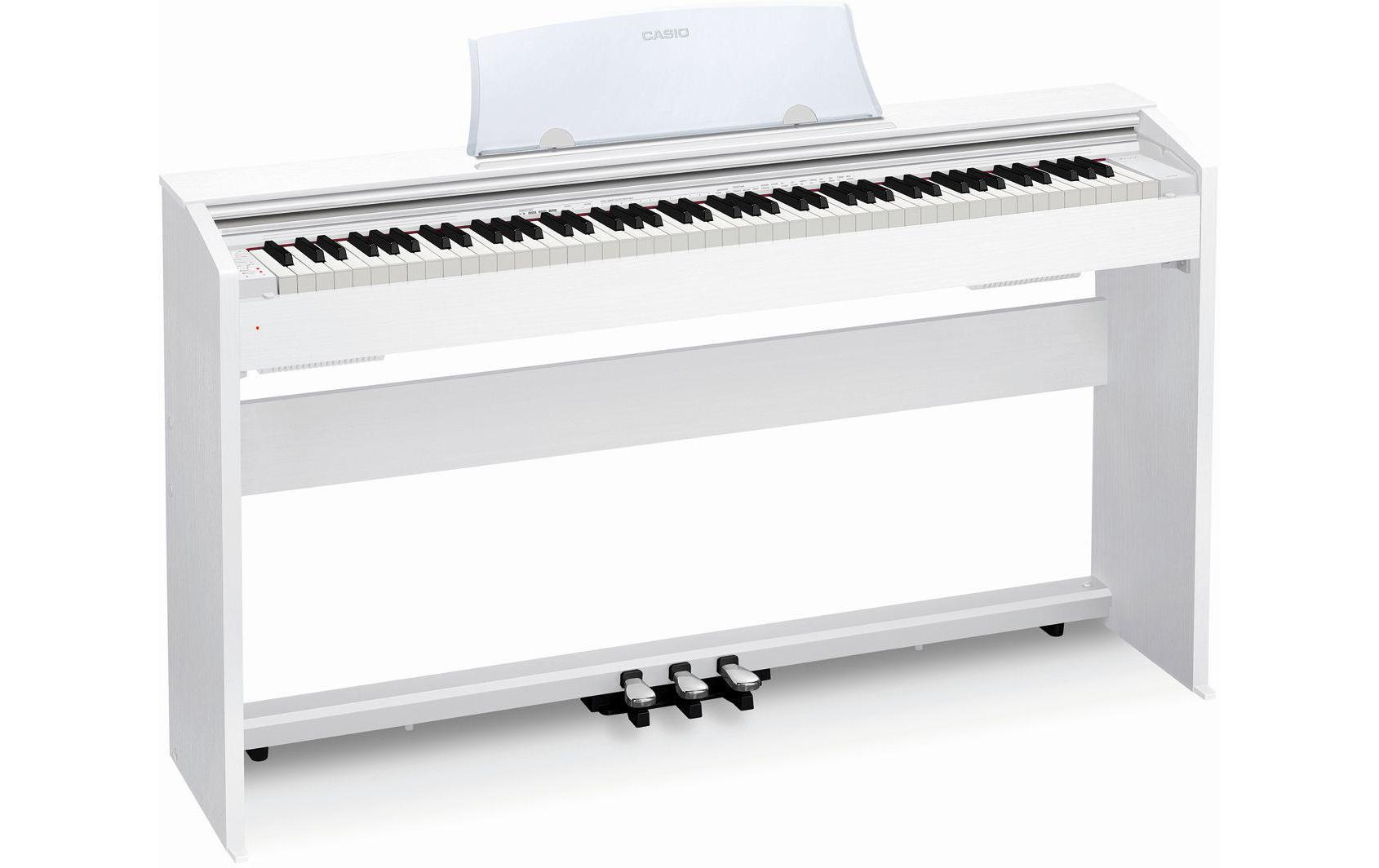 E-Piano Privia PX-770WE Weiss<br>E-Piano mit gewichtetem Tri-Sensor-Scaled-Hammer-Action-Keyboard II mit 88 Tasten