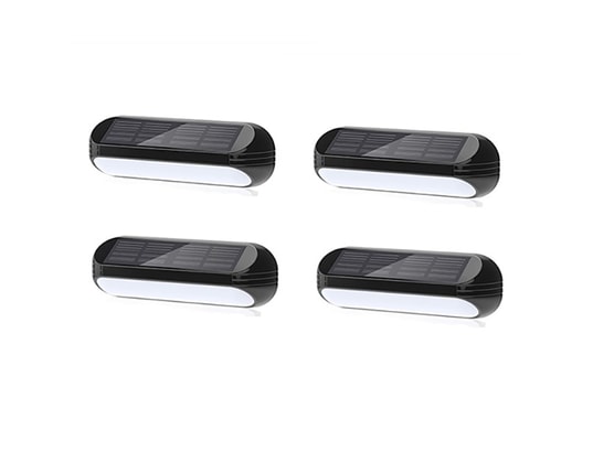 KYF - Eclairage solaire (lot de 4) applique solaire murale led blanc chaud ou multi...