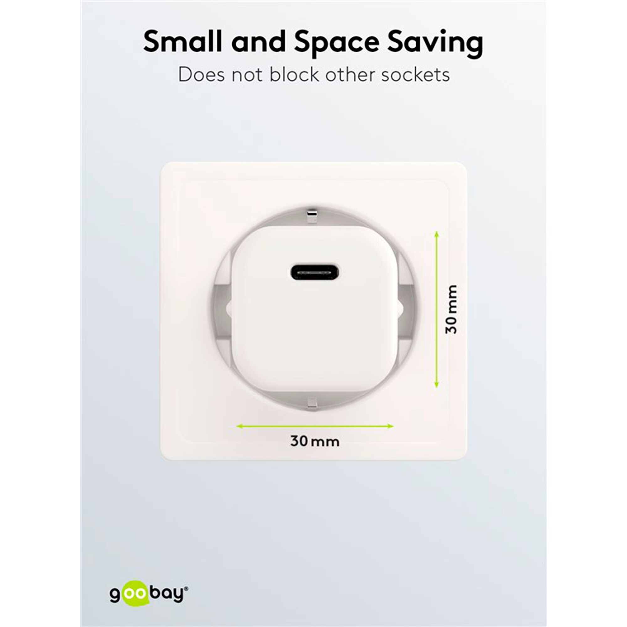 goobay Ladegerät Apple Lightning / USB-C PD-Ladeset nano 20 Watt