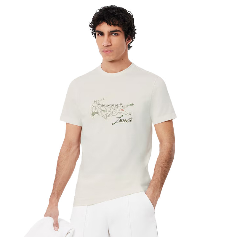 Tee-shirt tennis Heritage René Lacoste beige