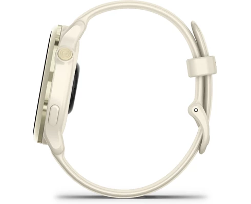 Garmin Vivoactive 6 AMOLED Smartwatch, Bone/Lunar Gold