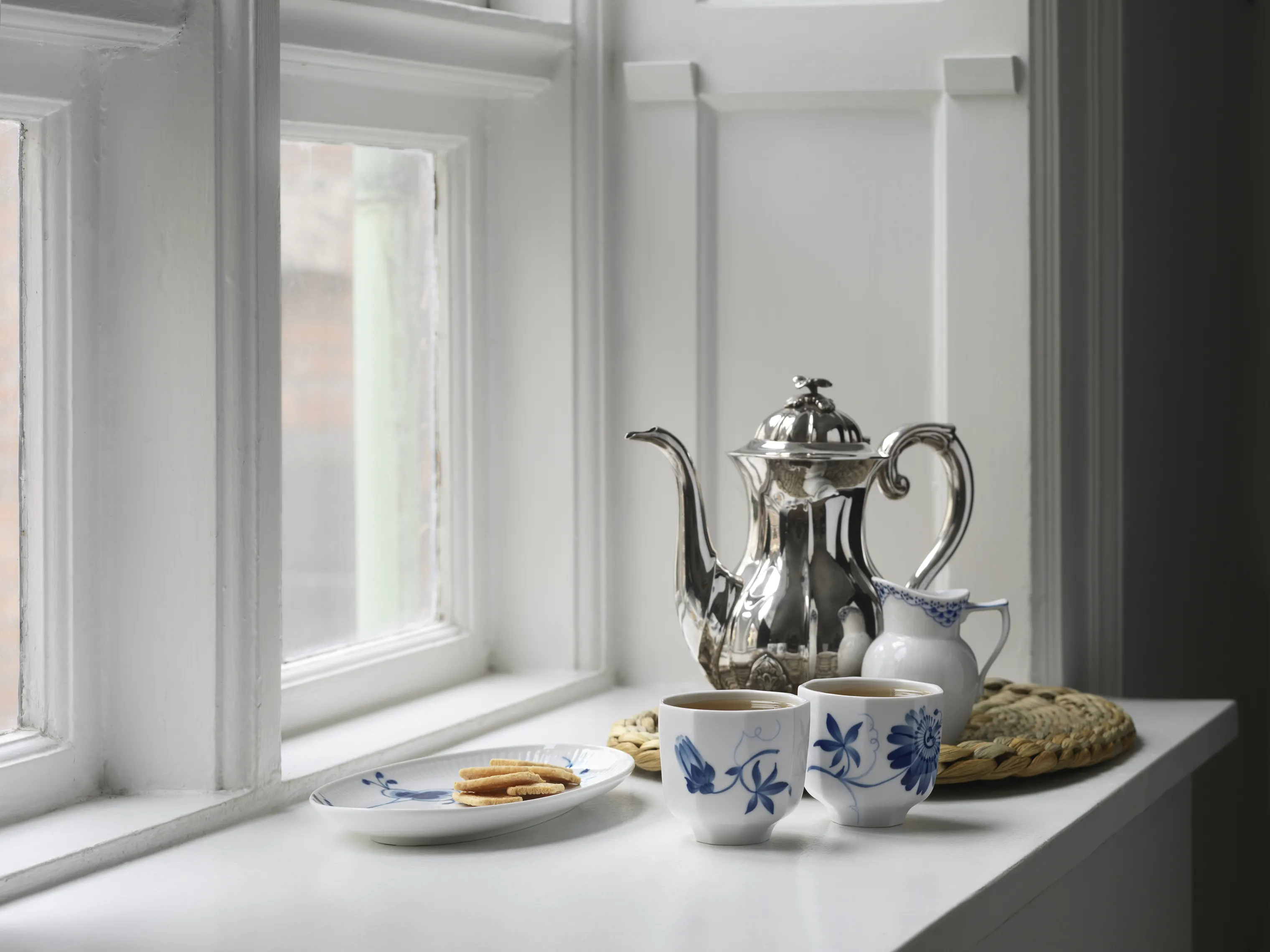 Royal Copenhagen Blå Mega Riflet Asiet