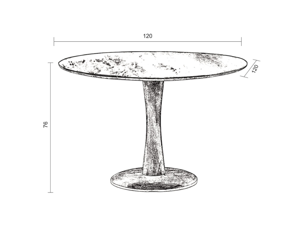 Eettafel Roots Zwart