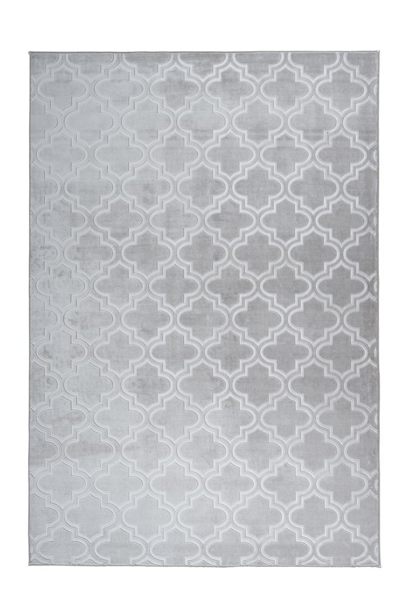 Laagpolig vloerkleed Blissique Grijs / Blauw Modern, Klassiek 80 x 300 cm