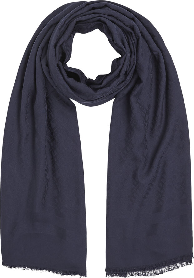 Tommy Hilfiger ELEVATED CHIC JACQUARD SCARF Space blue