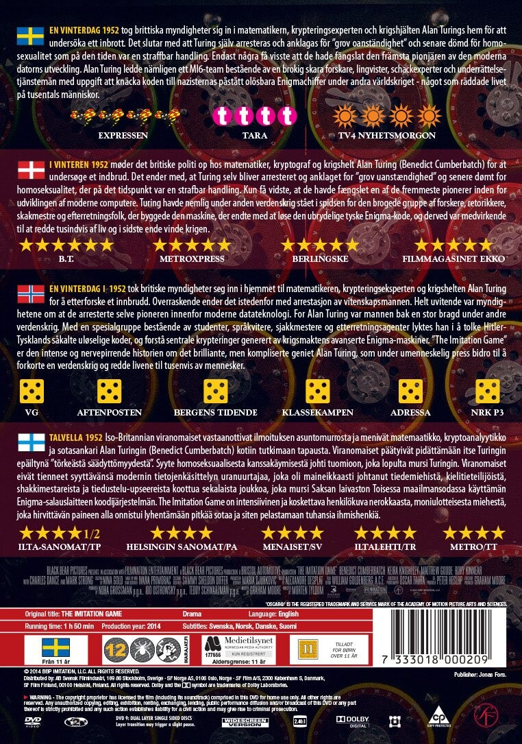 The Imitation Game - DVD
