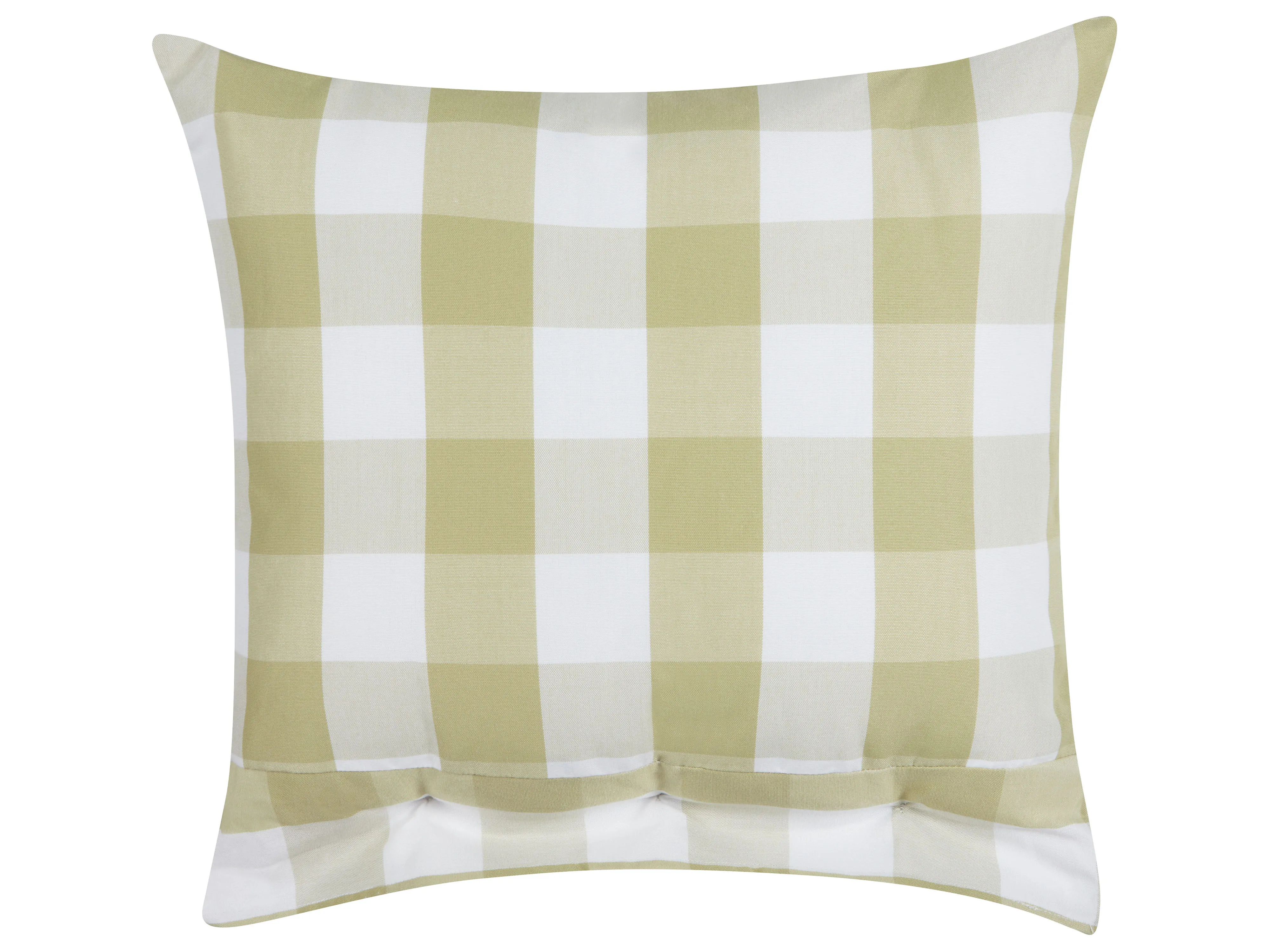 Set van 2 sierkussens TAMNINE 45 x 45 cm Lichtgroen geblokt patroon