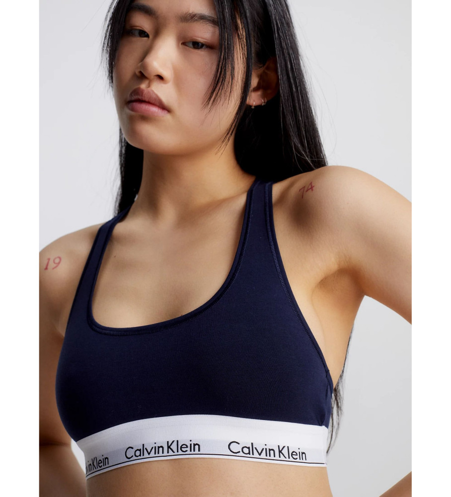 Conjunto Calvin Klein Modern Bra e Tanga Azul Marinho