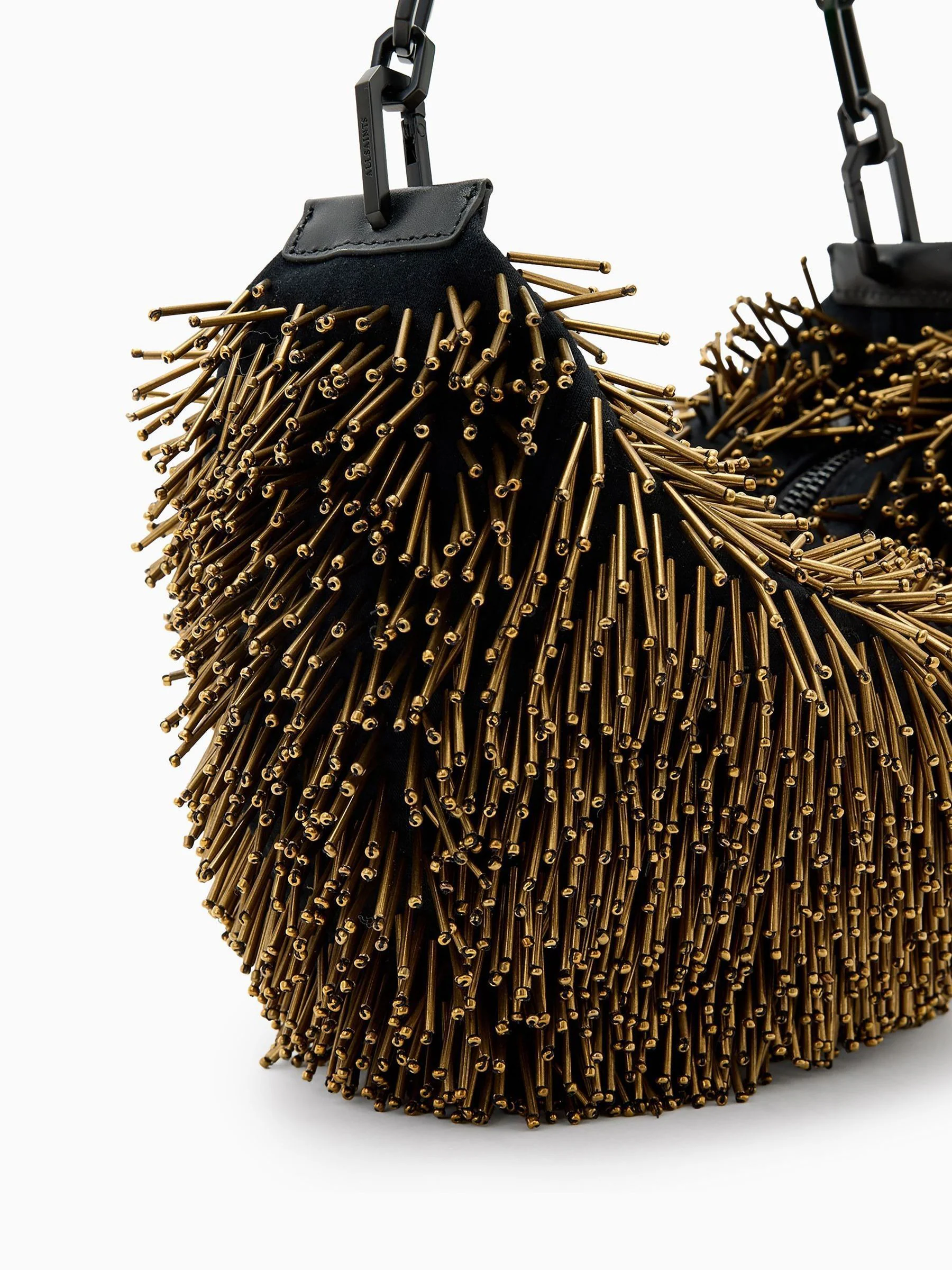 AllSaints Madea Chain Strap Beaded Bag