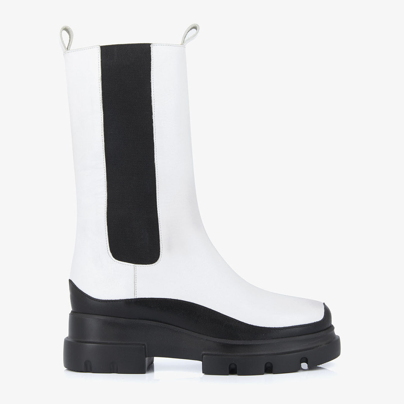 Mellow Yellow Chelsea boots en Cuir Axel blanches